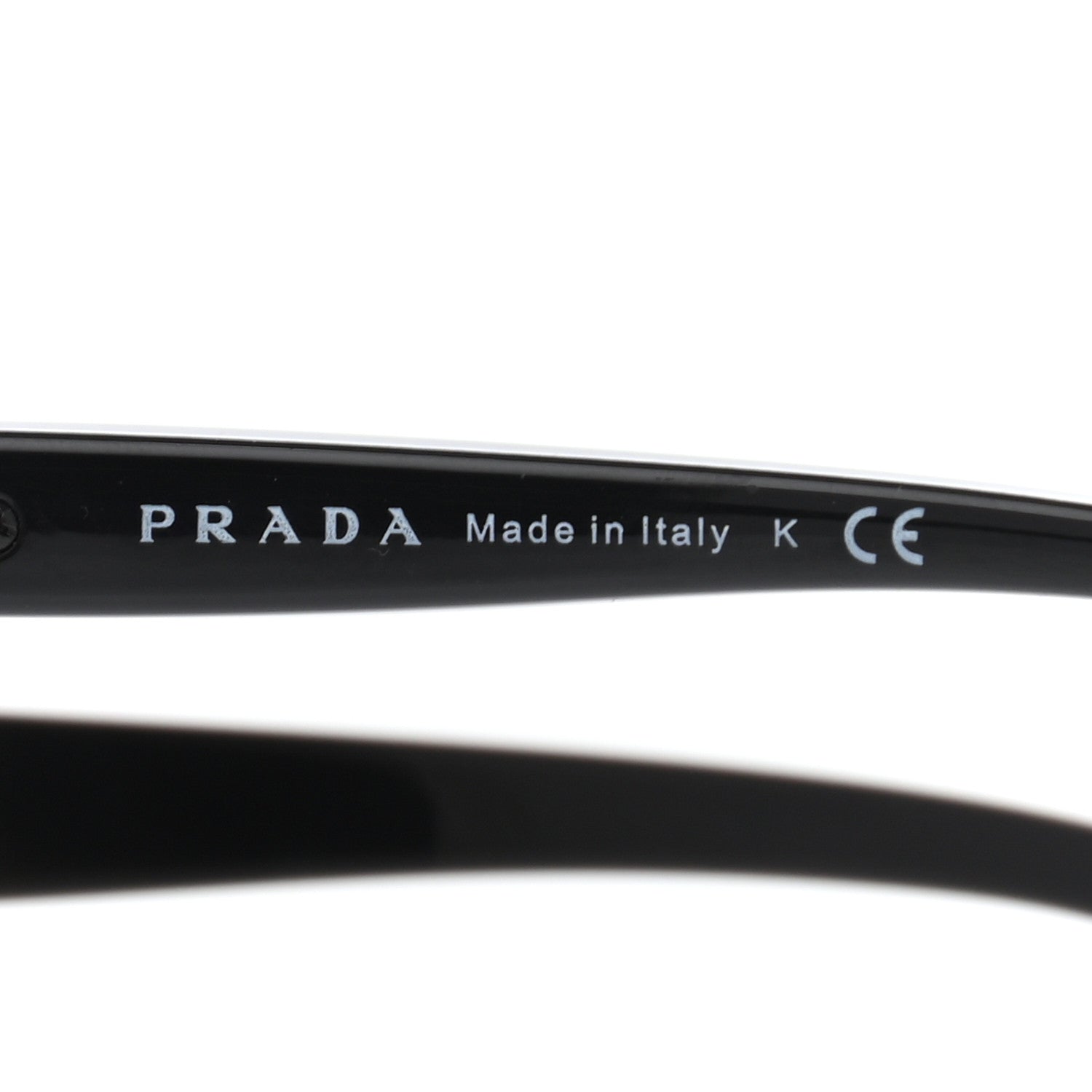 Prada Acetate Square Sunglasses SPR 08O Black 6 of 8