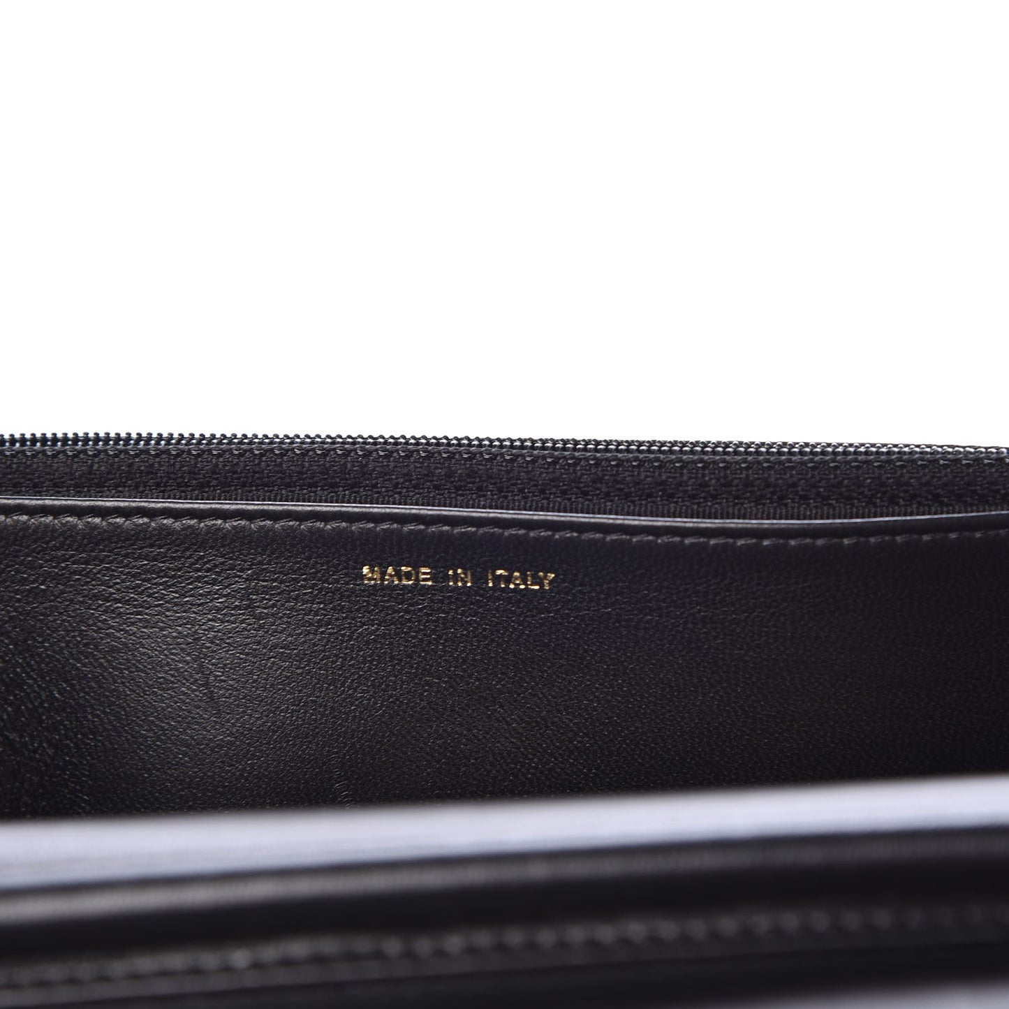 Lambskin Quilted Emoticon Wallet On Chain WOC Black