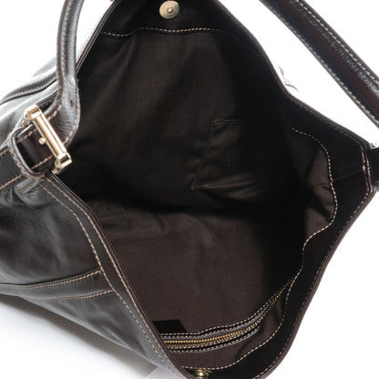 Gucci Leather GG Britt Hobo Dark Brown 5 of 7