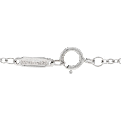 Tiffany 18K White Gold Diamond Mini Crown Key Pendant Necklace 4 of 5