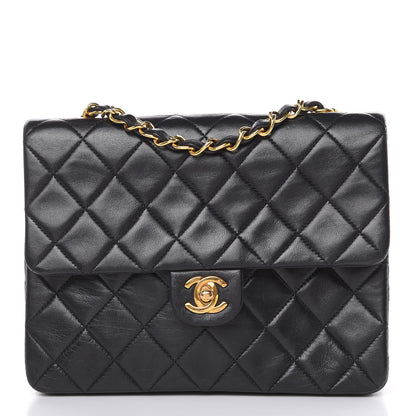 Chanel Lambskin Quilted Mini Square Flap Black 1 of 13