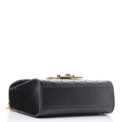 Gucci Guccissima Small Padlock Shoulder Bag Black 4 of 10