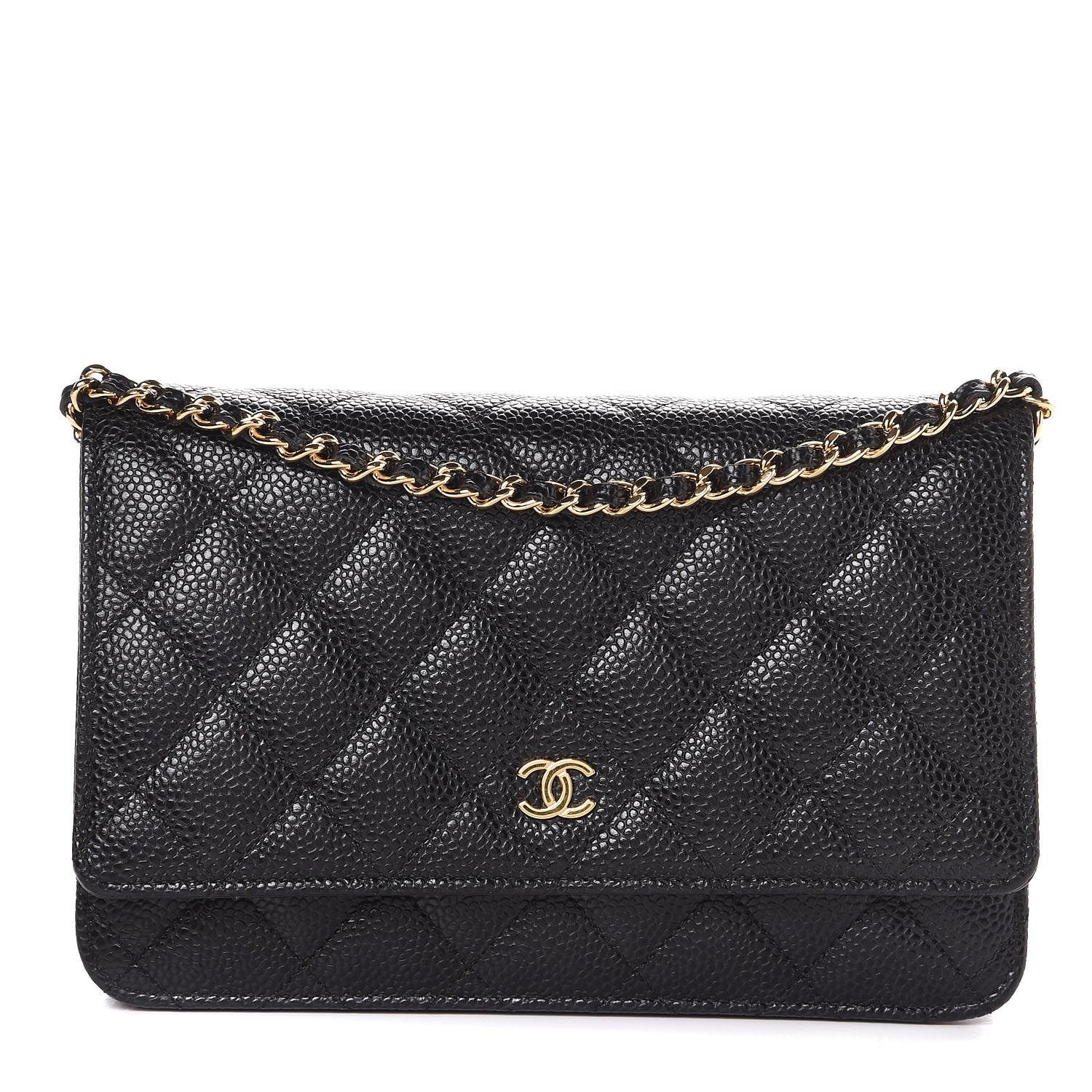 Chanel Caviar Quilted Wallet On Chain WOC Black 1 of 9