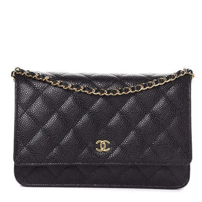 Chanel Caviar Quilted Wallet On Chain WOC Black 1 of 9