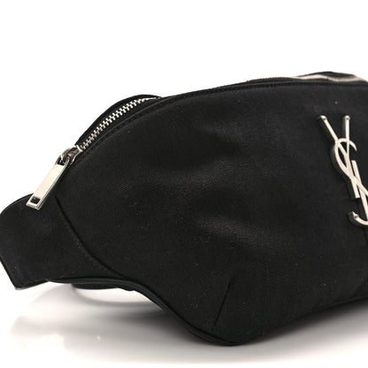 Saint Laurent Canvas Monogram Belt Bag Black 10 of 12