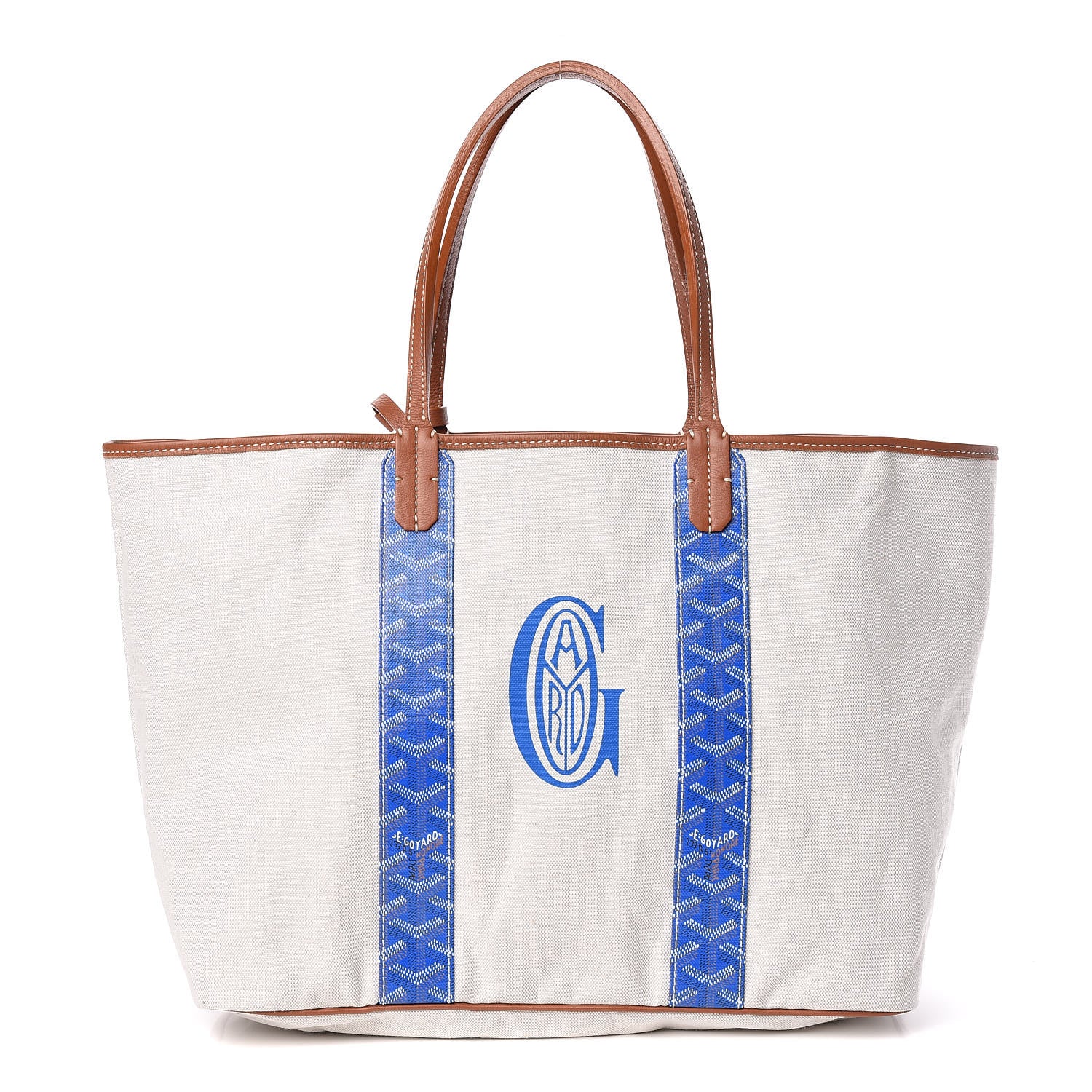 Goyard Goyardine Reversible Anjou PM Sky Blue Gold 3 of 17