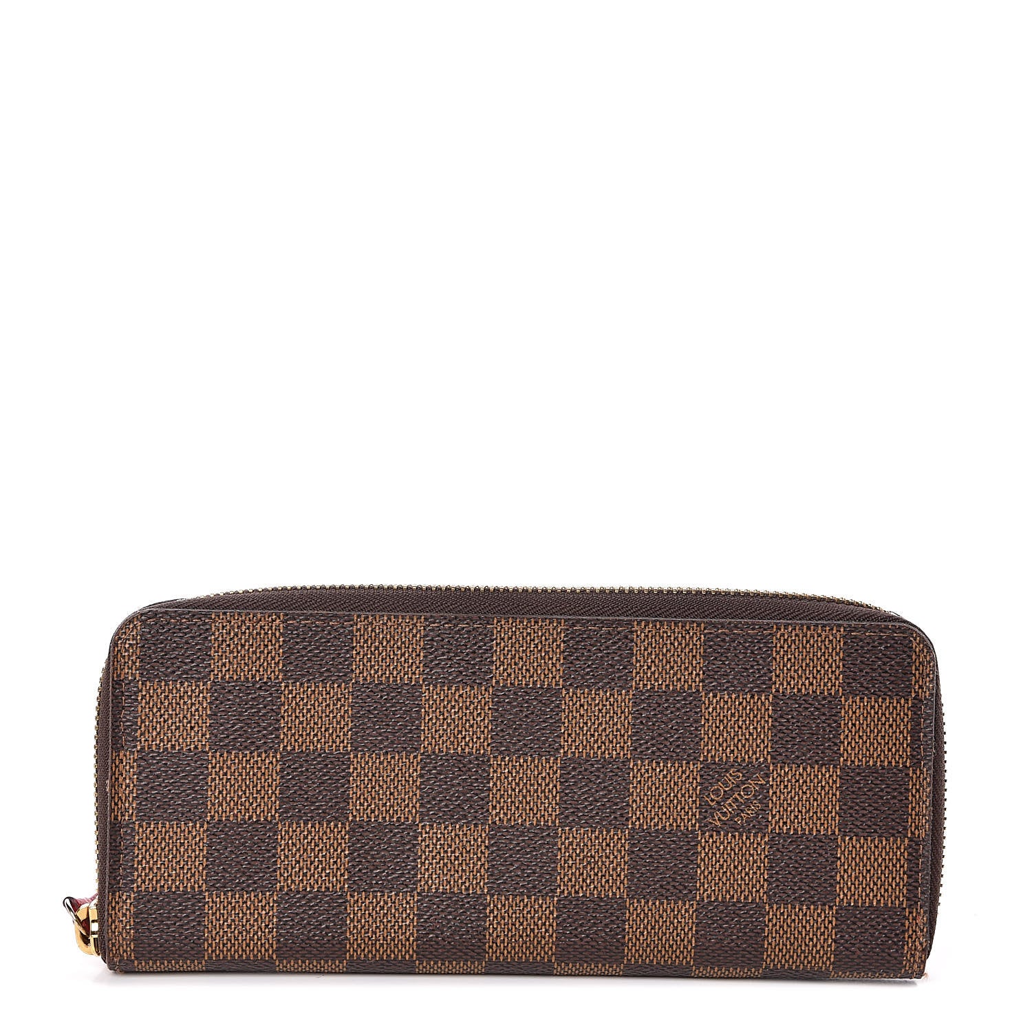 Louis Vuitton Damier Ebene Clemence Wallet Cherry 1 of 7