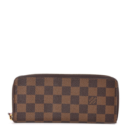 Louis Vuitton Damier Ebene Clemence Wallet Cherry 1 of 7
