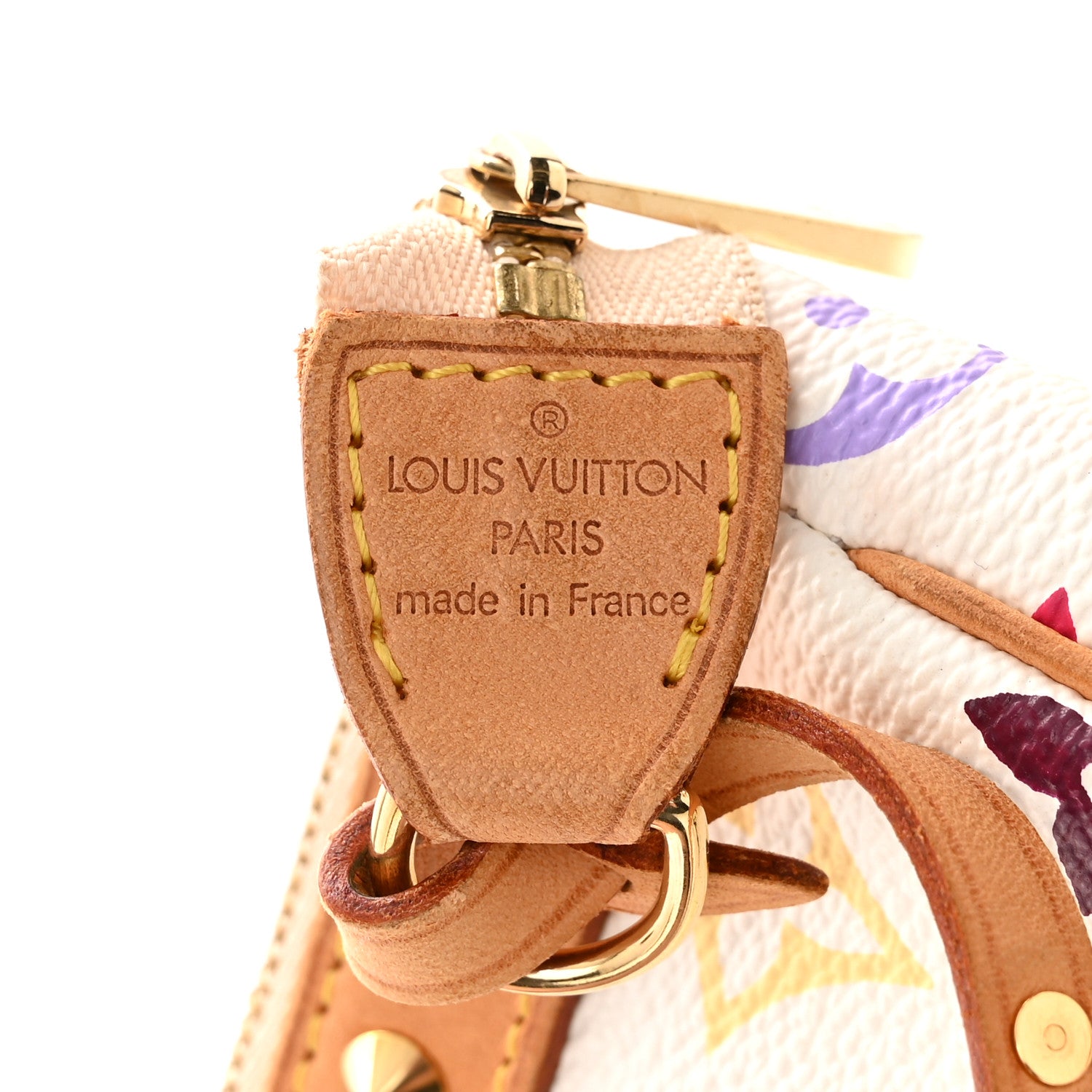 Louis Vuitton LOUIS VUITTON Monogram Multicolor Pochette Accessories White 6 of 10