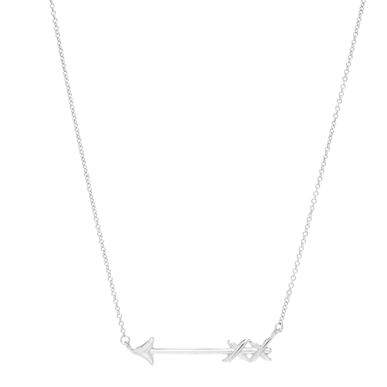 Tiffany Sterling Silver Paloma's Graffiti Arrow Pendant Necklace 1 of 5