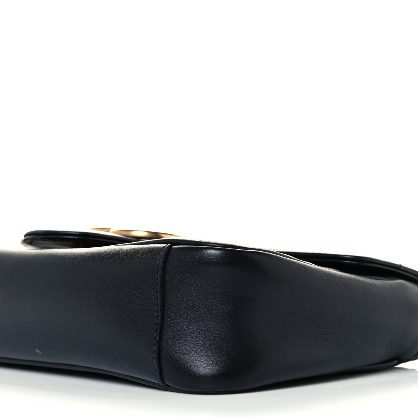Calfskin Matelasse Small GG Marmont Shoulder Bag Black
