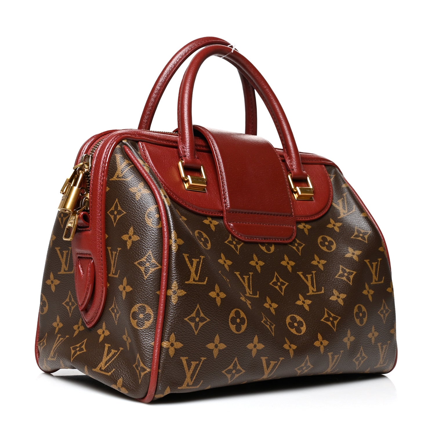 Louis Vuitton Monogram Golden Arrow Speedy Burgundy 2 of 13