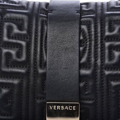 Versace Nappa Ricamo Quilted The Greek Shoulder Bag Black 10 of 10