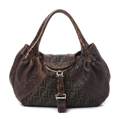 Fendi Zucca Nappa Nuvolata Vitello Tortuga Spy Tobacco Moro 1 of 11