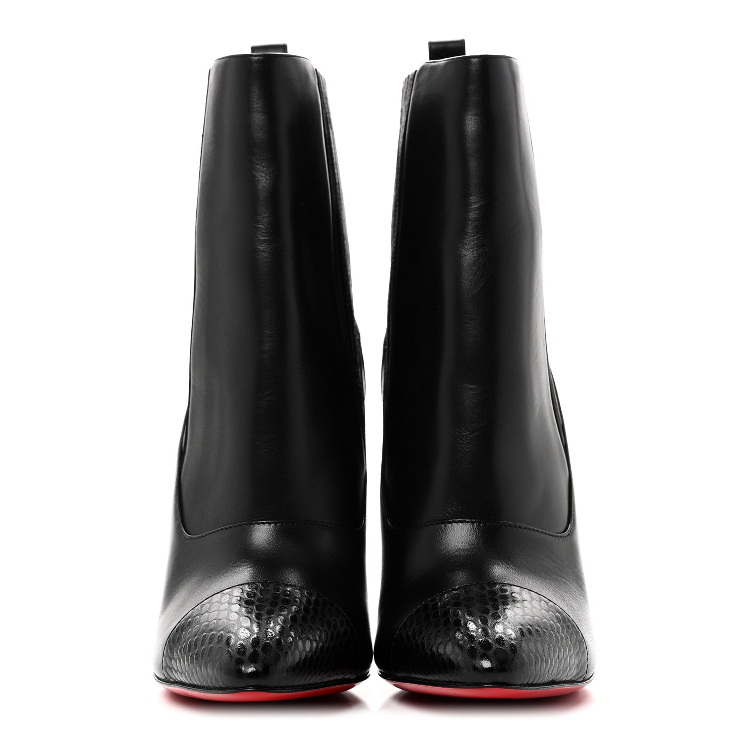 Christian Louboutin Calfskin Shine Me In The 90s 85 Ankle Boots 38 Black 3 of 10