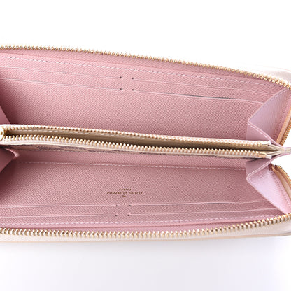 Louis Vuitton Damier Azur Clemence Wallet Rose Ballerine 4 of 5