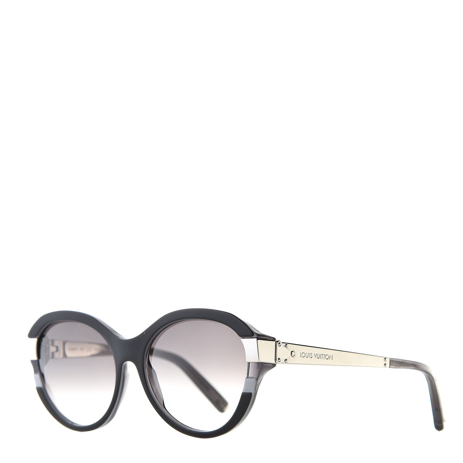 Louis Vuitton Acetate Petit Soupcon Cat Eye Sunglasses Z0489W Black 1 of 7