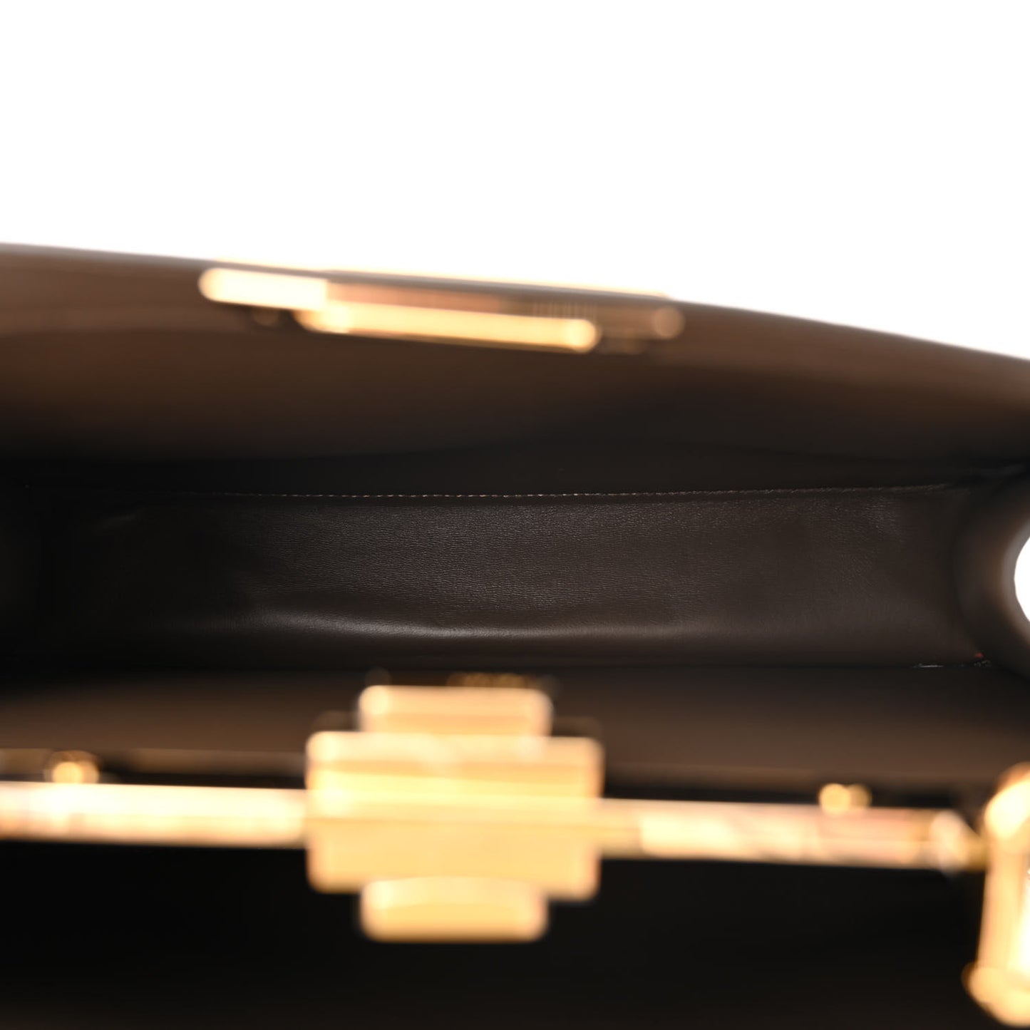 Glazed Fabric Vitello FF 1974 Hairdo Girls Inlay Medium Peekaboo Iconic Satchel Mogano Panna Multicolor