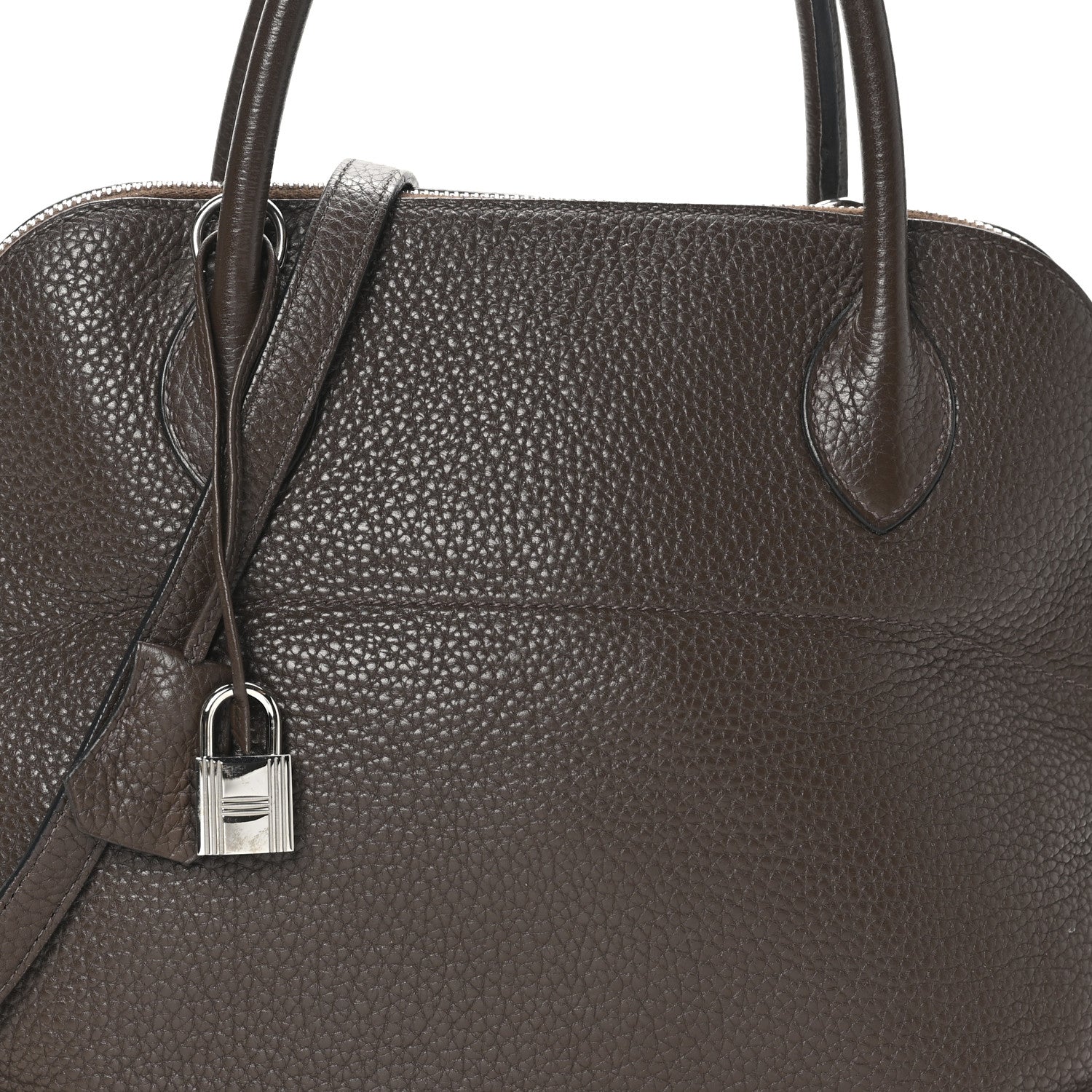 Hermes Taurillon Clemence Bolide 31 Chocolate 8 of 10