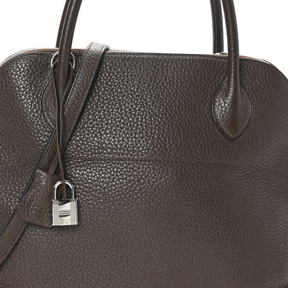 Hermes Taurillon Clemence Bolide 31 Chocolate 8 of 10