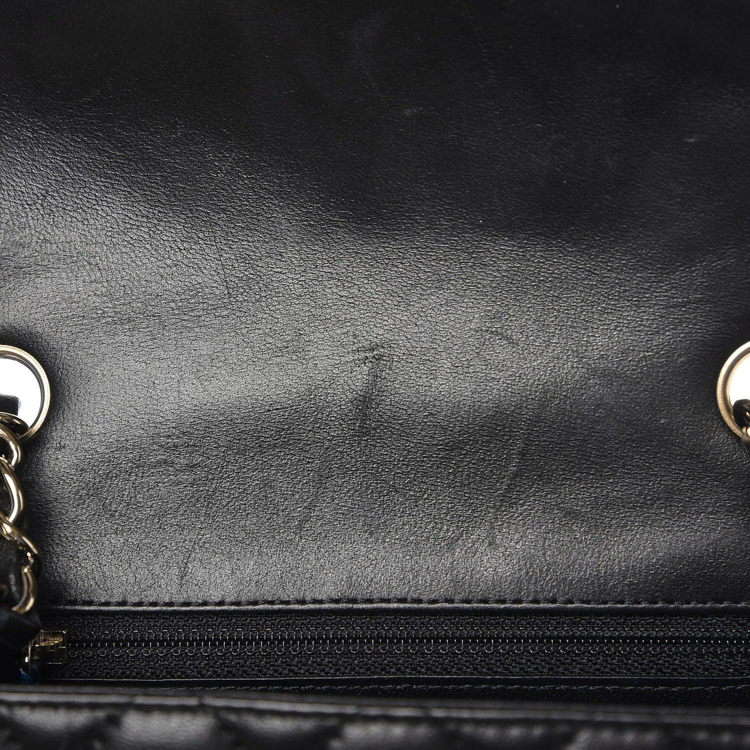 Chanel Lambskin Quilted Mini Square Flap Black 9 of 11