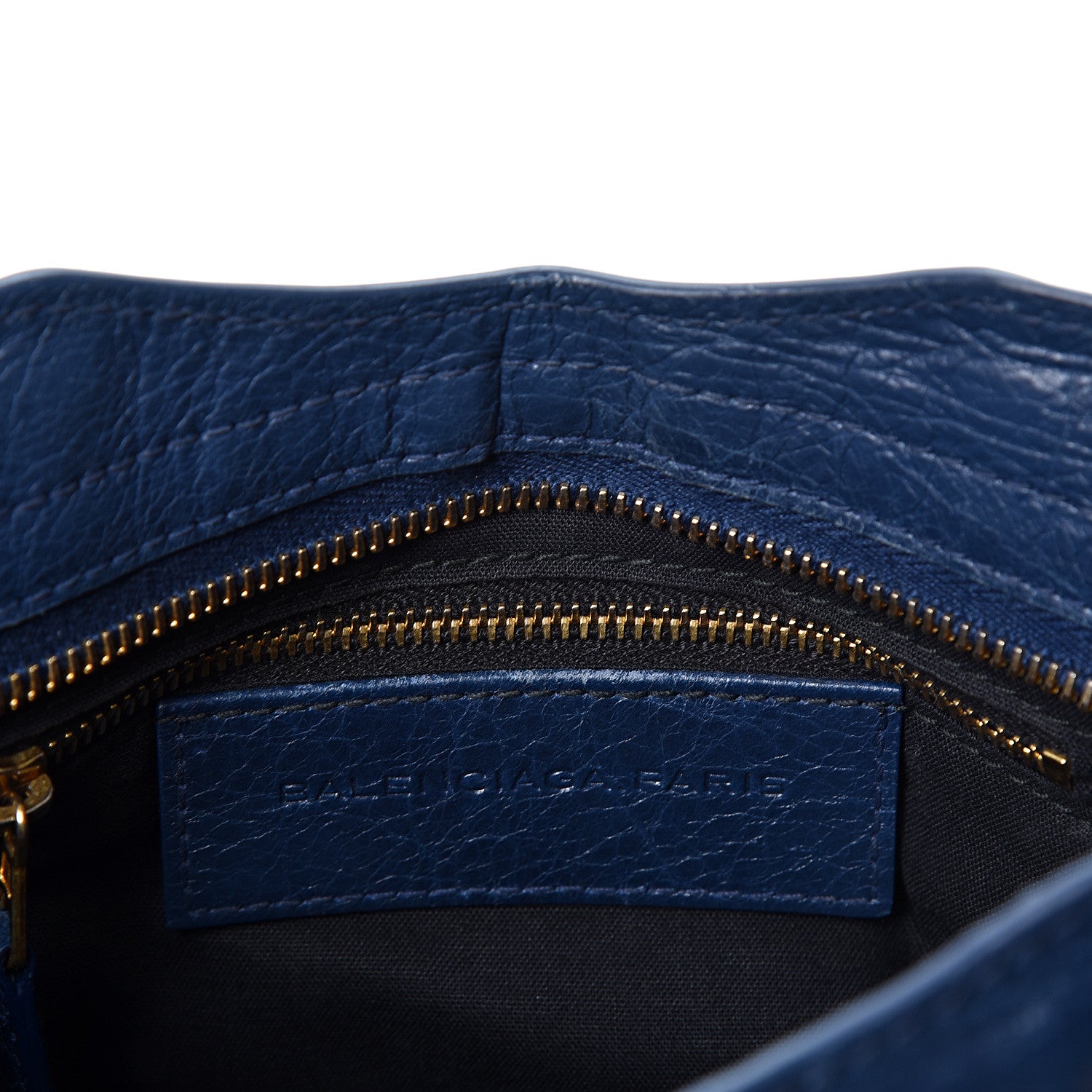 Balenciaga Agneau Giant 12 Gold Hardware Mini City Bleu Mineral 5 of 9