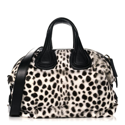 Givenchy Calf Hair Dalmatian Print Small Nightingale White Black 1 of 12