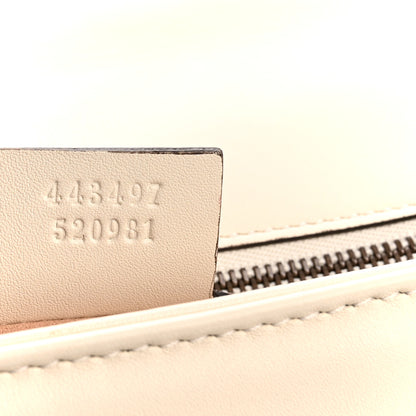 Gucci Calfskin Matelasse Small GG Marmont Shoulder Bag White 7 of 12