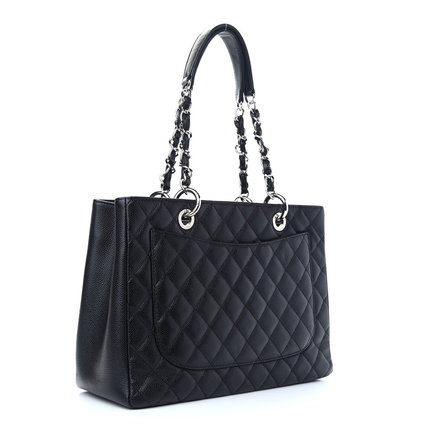 Chanel Caviar Quilted Grand Shopping Tote GST Black 3 of 9