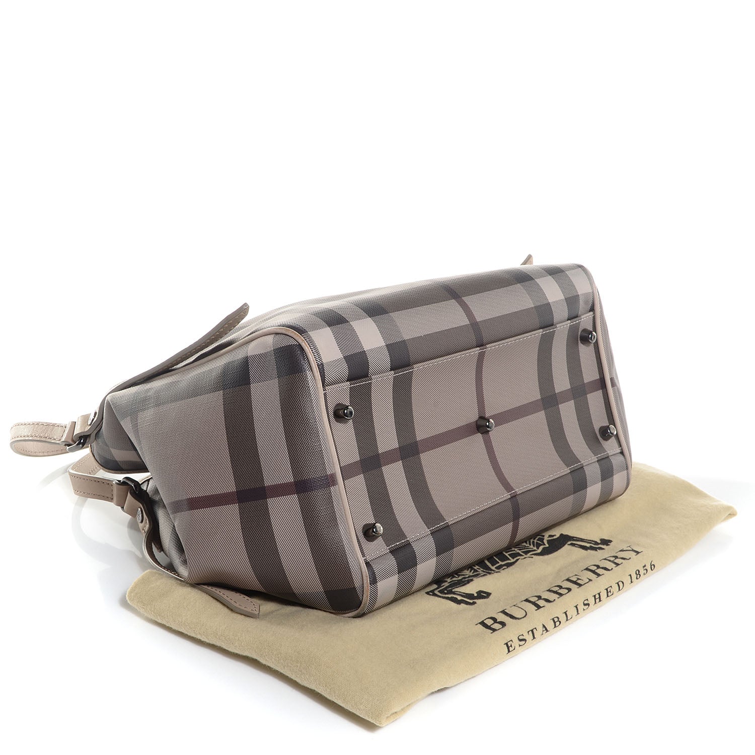 Burberry Smoked Check Small Canterbury Tote Trench 4 of 11