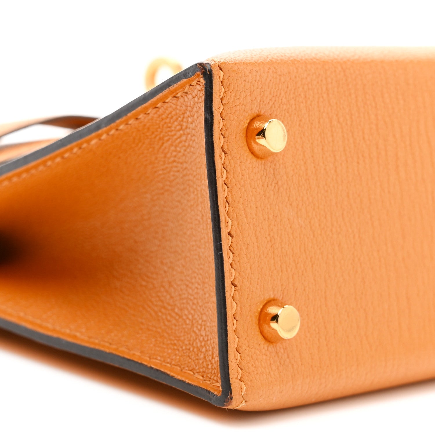 Hermes Chevre Chamkila Mini Kelly Sellier 20 Jaune D'or 9 of 11