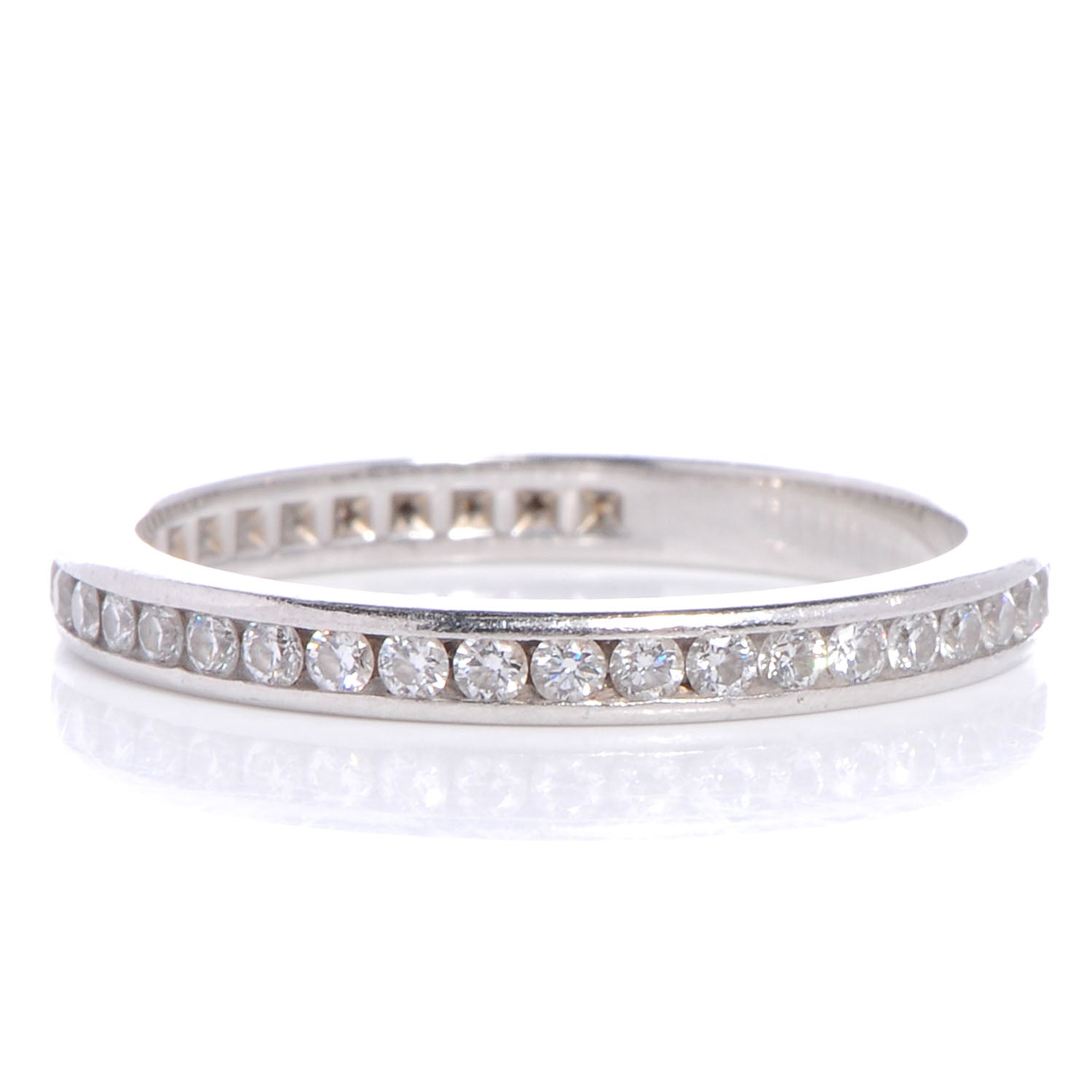 Tiffany Platinum Diamond 2mm Wedding Band 6 4 of 5