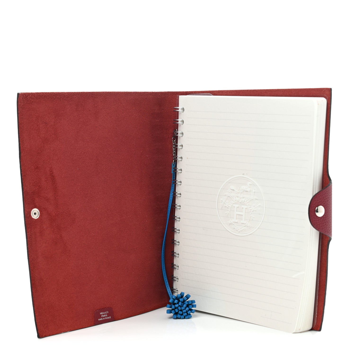 Hermes Togo Ulysse MM Notebook Cover Rouge Grenat 5 of 8