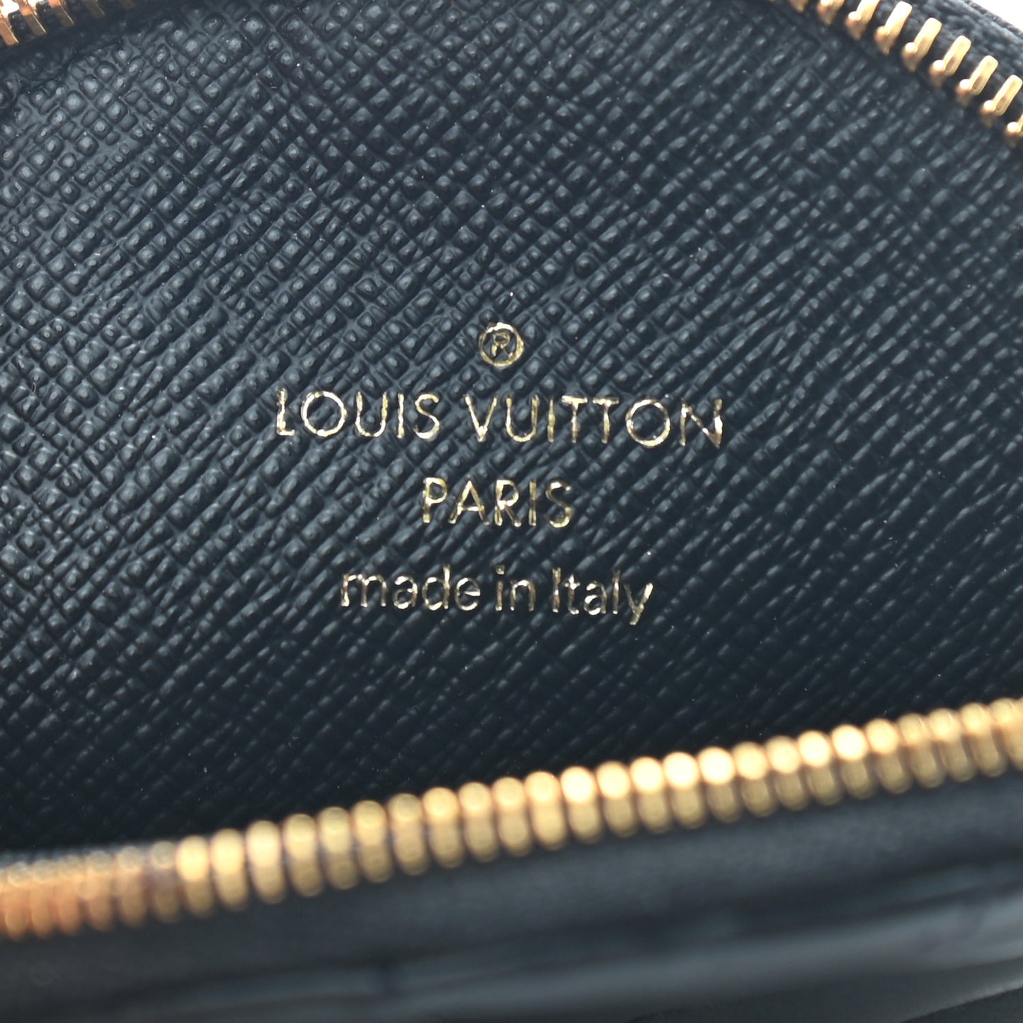 Calfskin New Wave Multi Pochette Round Coin Purse Black