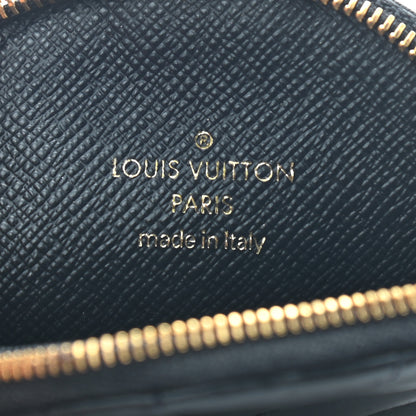 Louis Vuitton Calfskin New Wave Multi Pochette Round Coin Purse Black 6 of 7
