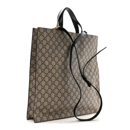 Gucci GG Supreme Monogram L'Aveugle Par Amour Print Vertical Tote Black 3 of 13