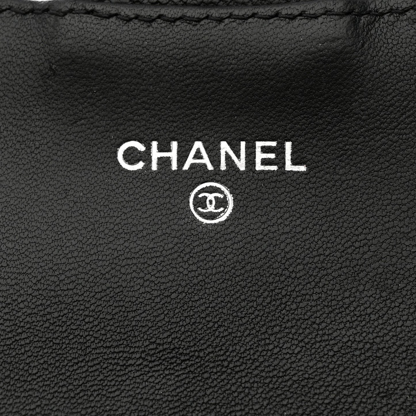 Lambskin Quilted Flap Card Holder Wallet Black