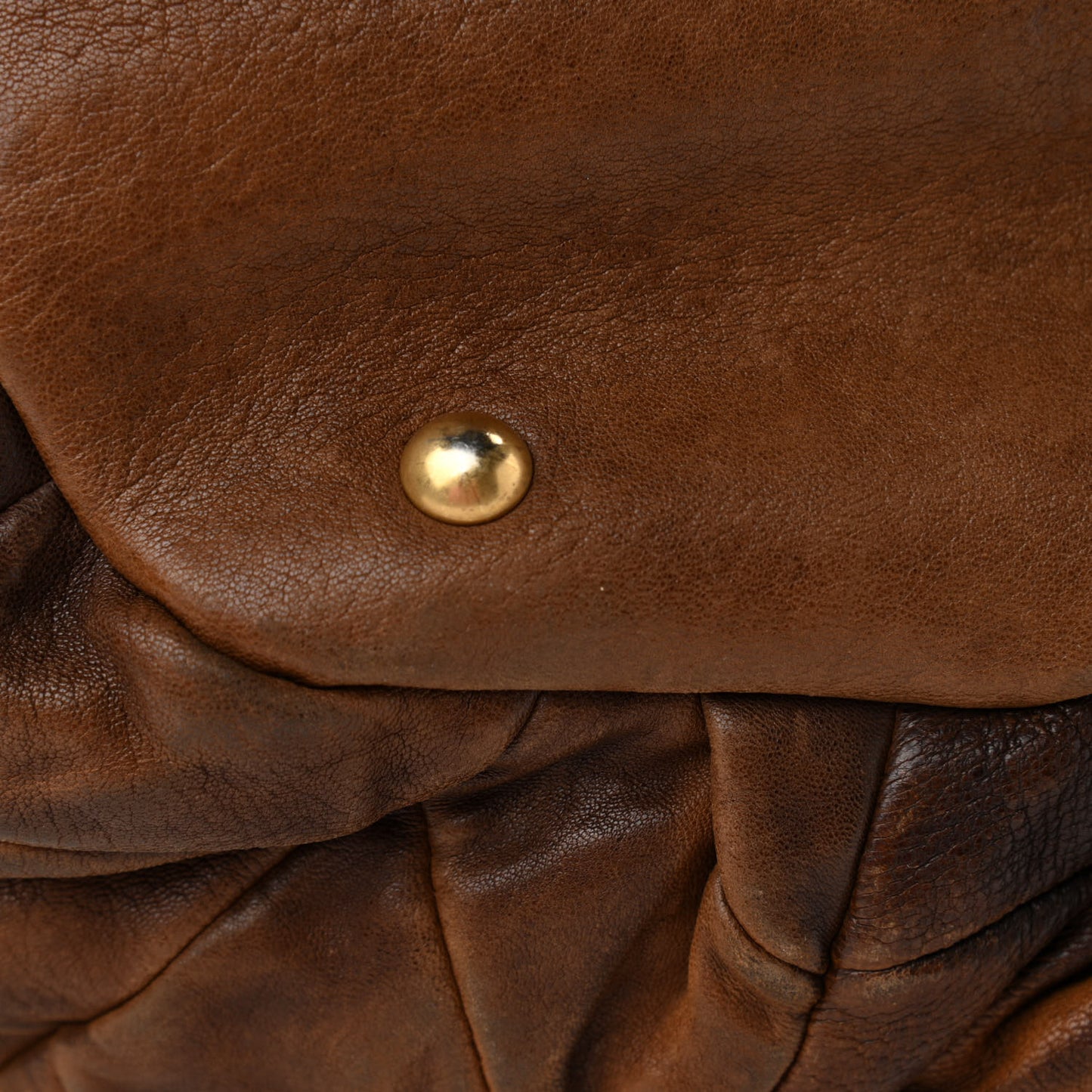 Nappa Large Patchwork Tote Brown