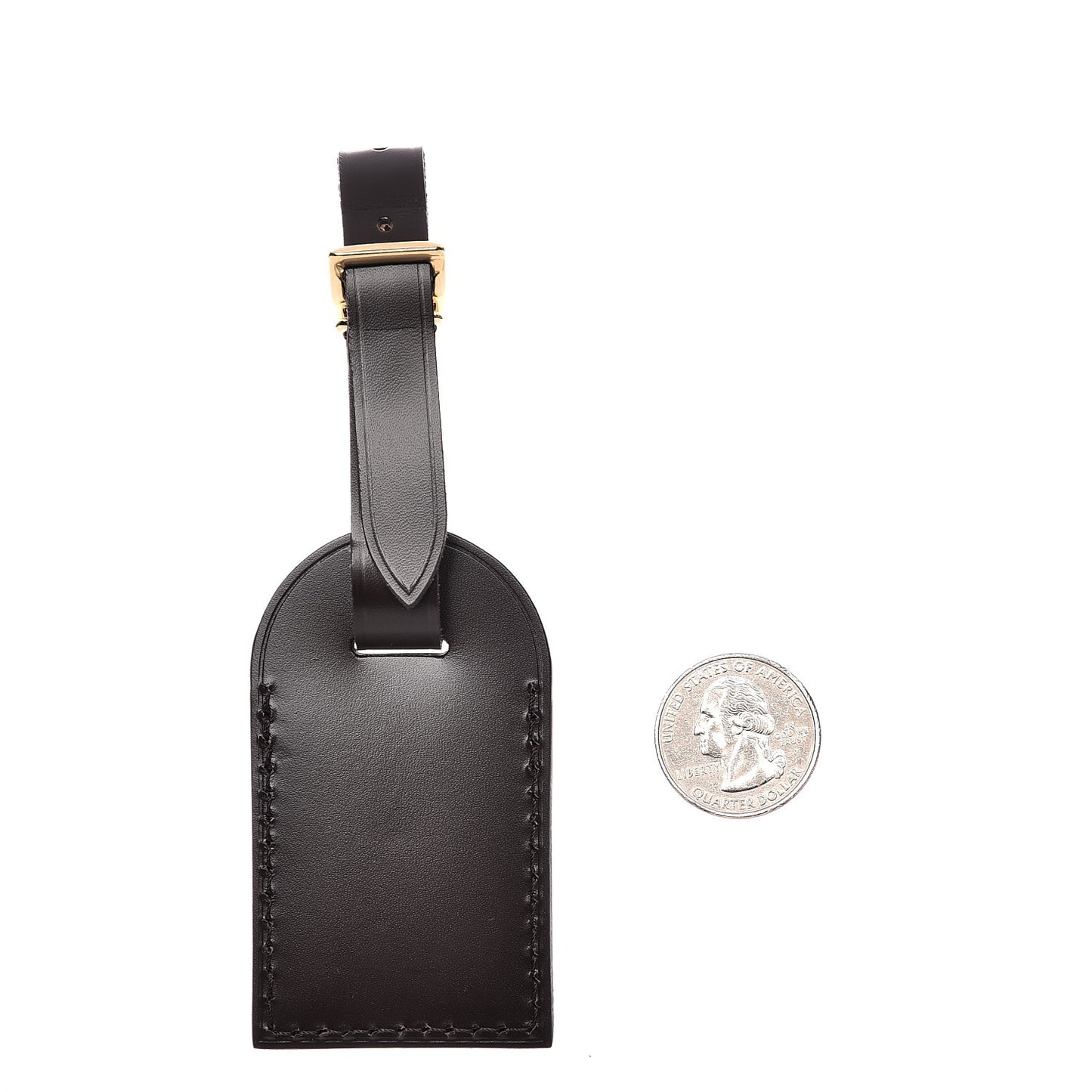 Calfskin Small Luggage Tag Ebene
