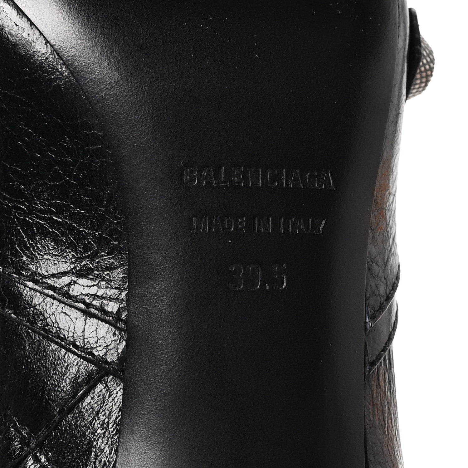 Balenciaga Agneau Arena Cagole 70mm Ankle Boots 39.5 Black 8 of 9