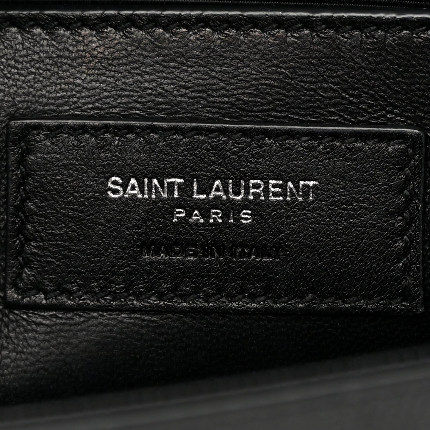 Grain De Poudre Medium Classic Monogram Kate Satchel Black