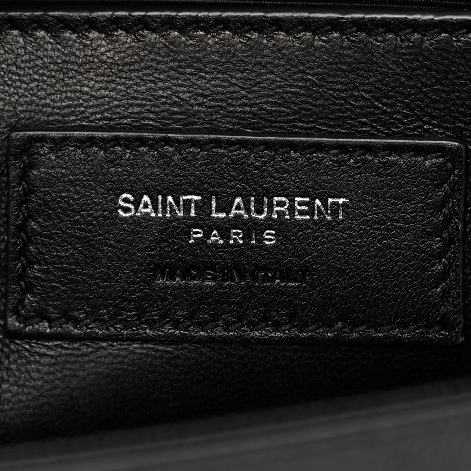 Saint Laurent Grain De Poudre Medium Classic Monogram Kate Satchel Black 6 of 12