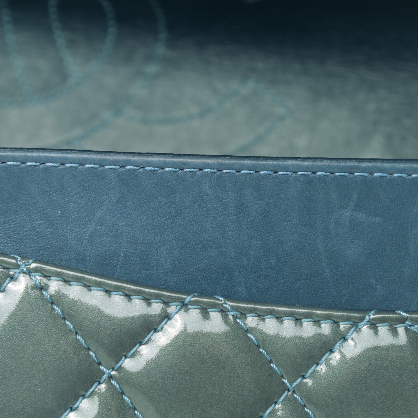 Patent Quilted 2.55 Reissue 226 Flap Blue