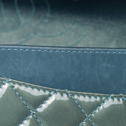 Chanel Patent Quilted 2.55 Reissue 226 Flap Blue 9 of 13