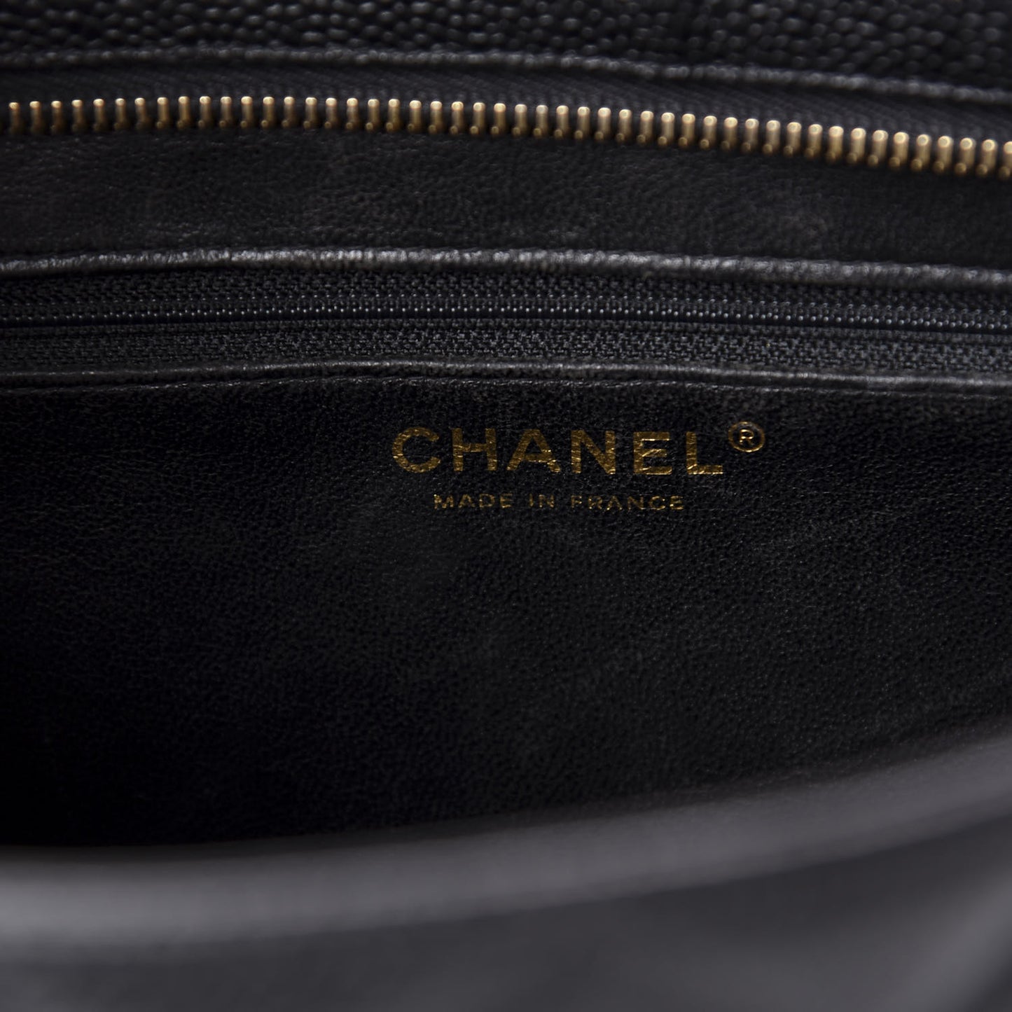 Caviar Quilted Medallion Tote Black