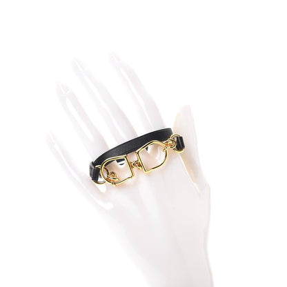Hermes Swift Etrier Double Tour Bracelet T2 Black 2 of 9