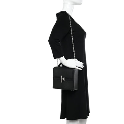 Hermes Chevre Chamkila Cinhetic Boxy Top Handle Bag Black 2 of 11