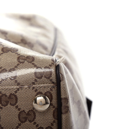 Gucci Crystal Monogram Large Carry On Duffle Bag Dark Brown 10 of 10