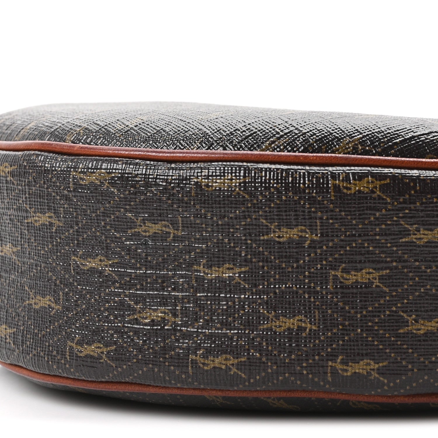 Saint Laurent Canvas Smooth Calfskin Le Monogramme Coeur Crossbody Chestnut 10 of 10