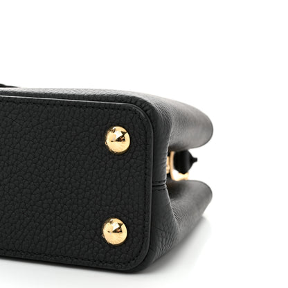 Louis Vuitton LV X TM Taurillon Superflat Capucines BB Black 9 of 10